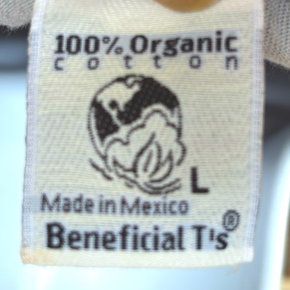 Go Left Feel Right Gray T Shirt By Beneficial T’s. Men’s Size Large - Picture 2 of 9